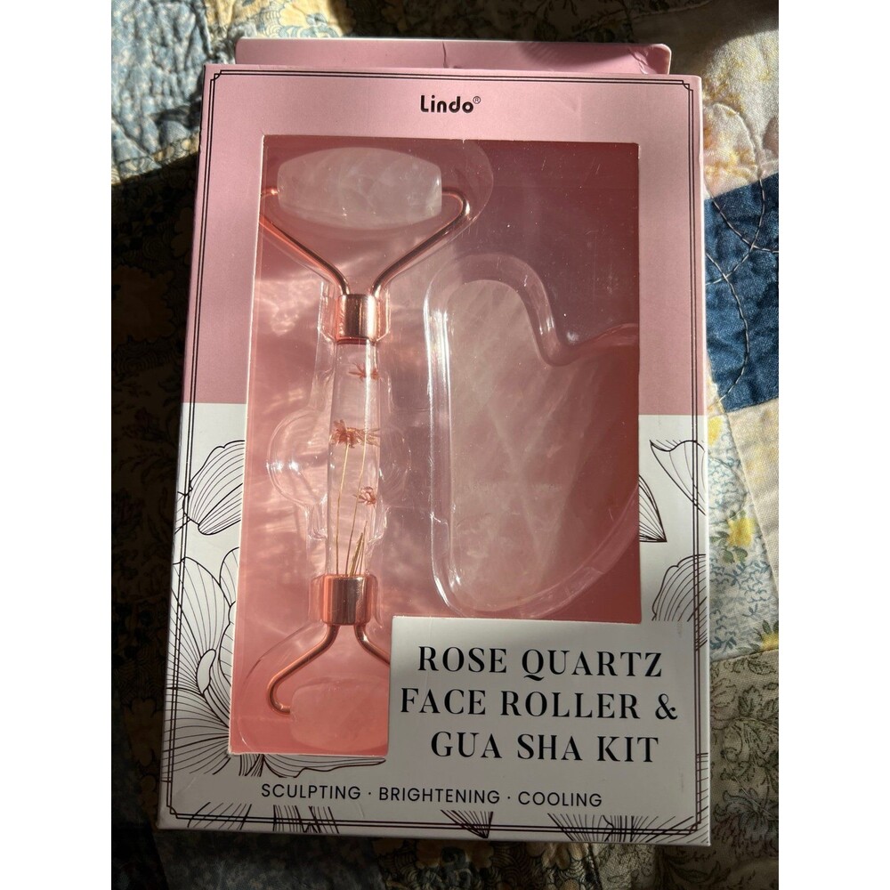 Rose Quartz Facial Spa Set Gua sha kit